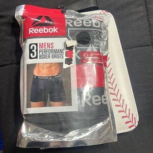 Men’s Reebok Boxer Briefs. New in package. 3 pack.